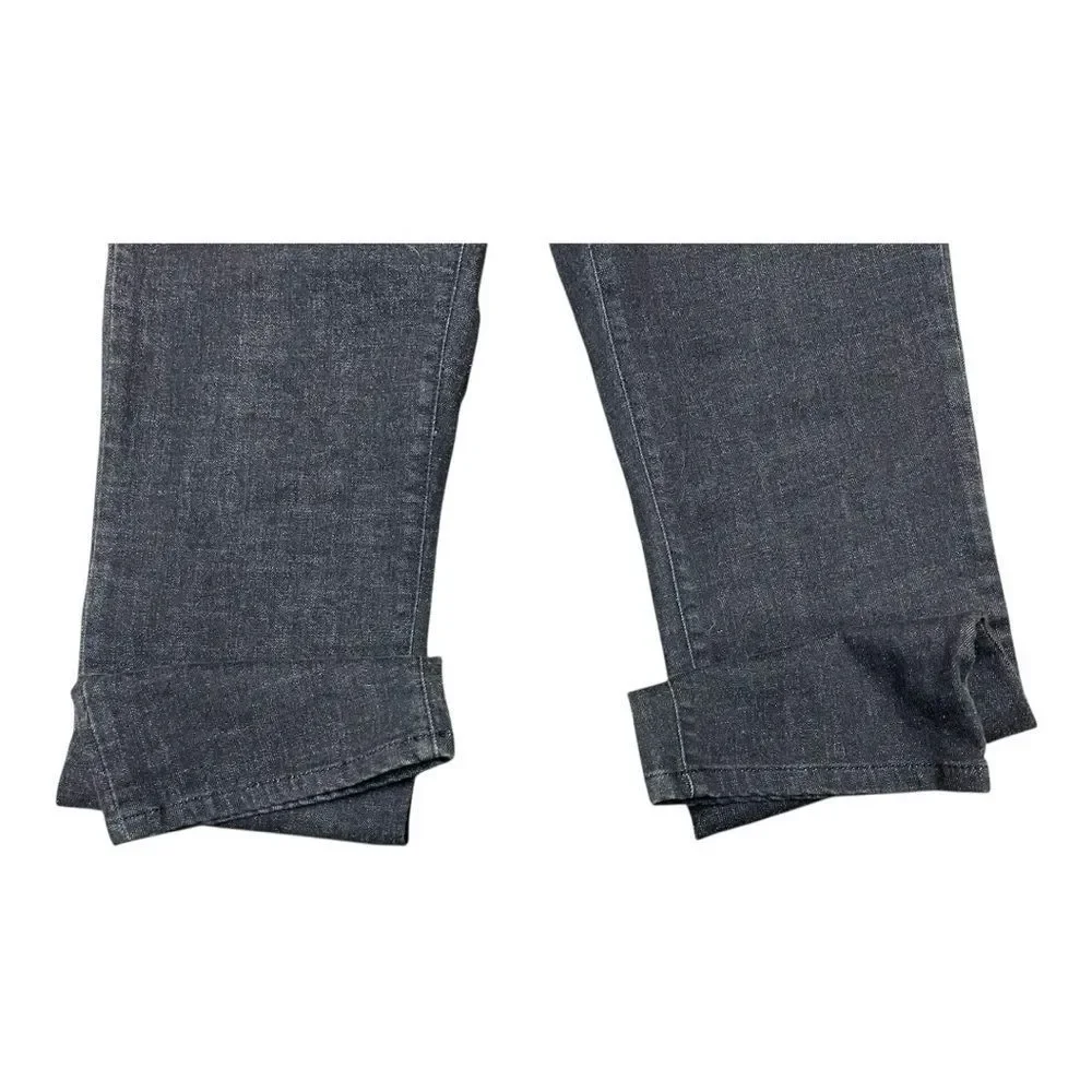 Lauren Ralph Lauren Black Straight Leg Jeans Size 12 Hemmed Classic Preppy - Picture 7 of 9